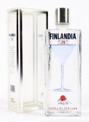 A single bottle of Finlandia 21 Vodka, produced by Primalco Oy, Helsinki, Finland, in original box,