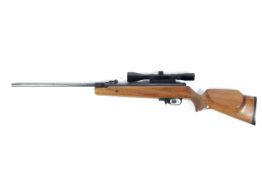 A Weihrauch HW90 Theoben air rifle, 5.5 kal, with Apollo 4 x 40 waterproof scope.