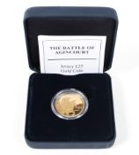 A Jersey gold £25 coin for the Battle of Agincourt,