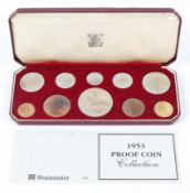 A 1953 proof coin set