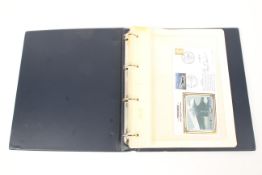 A folder containing the Concorde Pilot Signed Collection of cover stamps