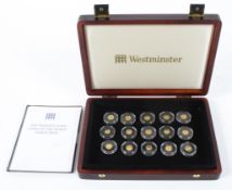 15 World x 1/2 gram 24ct gold coins, 7.