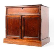 A Victorian mahogany table top collector's cabinet,