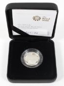 A 2009 silver proof £1 coin boxed & with certificate