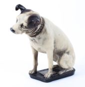 A Vintage model of HMV "Nipper" the dog.