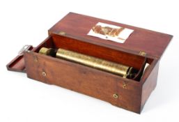 Early Victorian Swiss musical box detailed by Martin of Manchester.