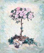 Greta Lines (20th Century), The Azalea, oil on canvas, inscribed verso LIN01, 'O', 60cm x 50cm,