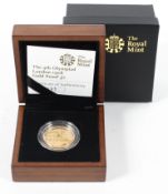 A 2008 Olympiad London gold proof £2 coin,