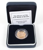 A Guernsey 2008 gold proof £25 coin,