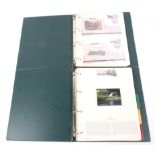 Two folders containing a collection of Railway related First Day covers