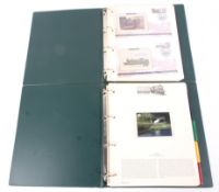 Two folders containing a collection of Railway related First Day covers