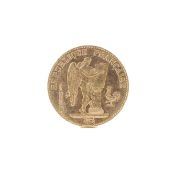 A 1895 20 franc gold coin