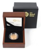 A 2011 proof gold sovereign,