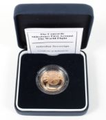 A Gibralter 2006 proof sovereign 7.98 grams 22ct gold boxed & certificate.