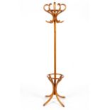 A Thonet style bentwood hallstand, early 20th century,