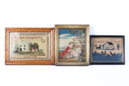 Three 19th century samplers,