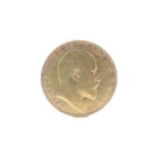 A 1906 Sovereign coin