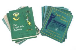 An assortment of Light Bob Gazette magazines various ages and publications earliest 1928,1929, 1932,