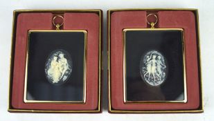 Two Peter Bates cameo miniatures,