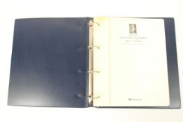 A folder containing The 1935 Silver Jubilee Omnibus Stamp Collection