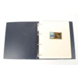 A folder containing a Supersonic Concorde Captains' Signed Comemorative Cover Collection and a gold