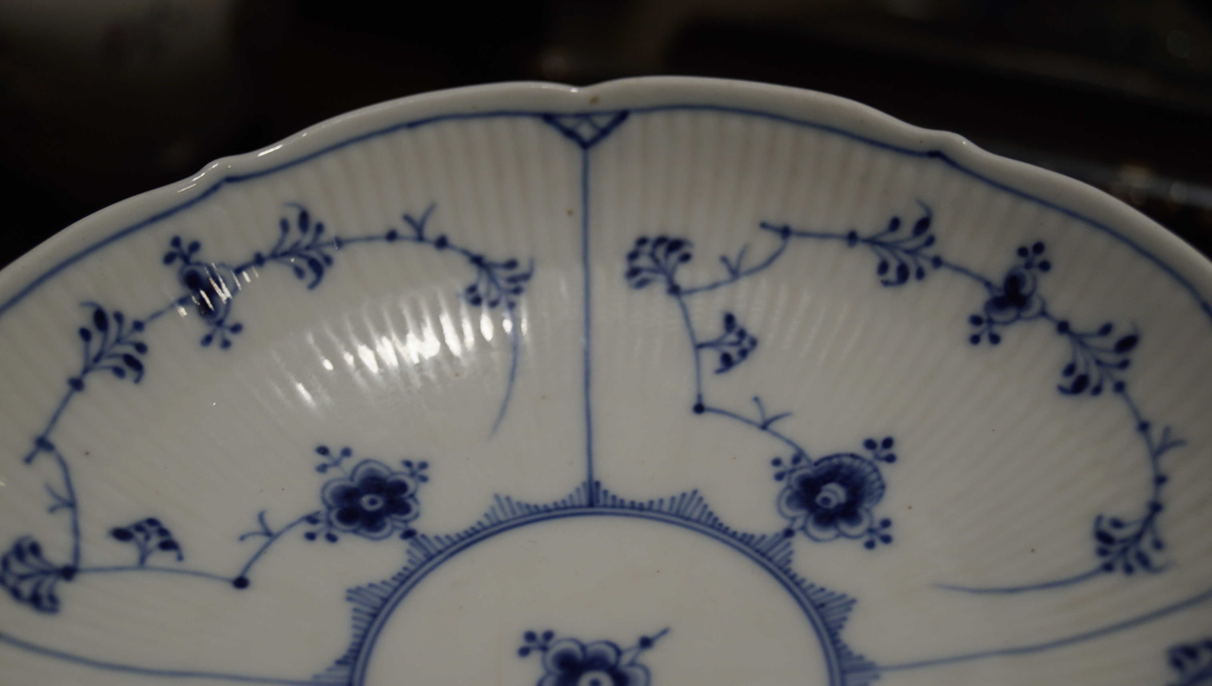 A Royal Copenhagen tazza, late 19th/early 20th century, printed green and blue marks, - Image 10 of 22