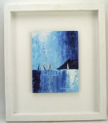 David Gray, a contemporary abstract painting titled 'Round St Mawes Castle', acrylic on board,