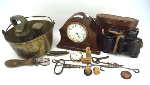 An assortment of collectables, to include a Seth Thomas pocket watch, and more