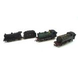 Three Lima locomotives and a tender,