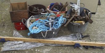 Assorted tools and equipment,