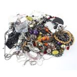 A collection of costume jewellery,