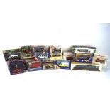 A collection of boxed diecast cars and vehicles, by Corgi, Maisto, and more,