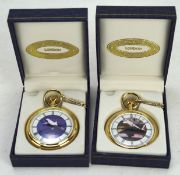 Two souvenir pocket watches for Concorde, by 'The Pocket Watch Company',