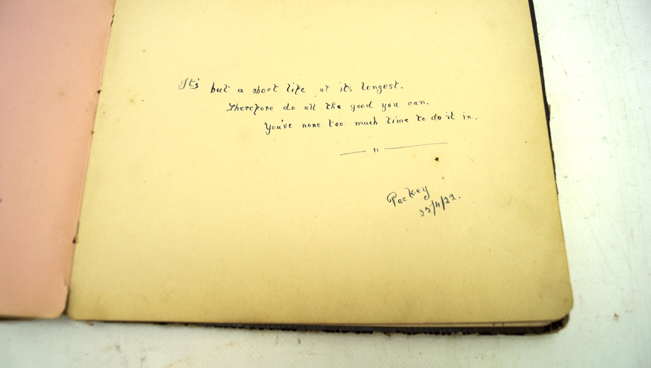 An early 20th century autograph book, - Image 4 of 5