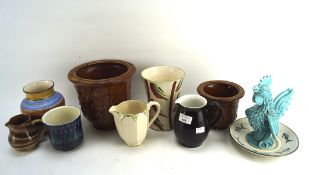 An assortment of ceramics, to include a Denby pottery pouring jug, and more
