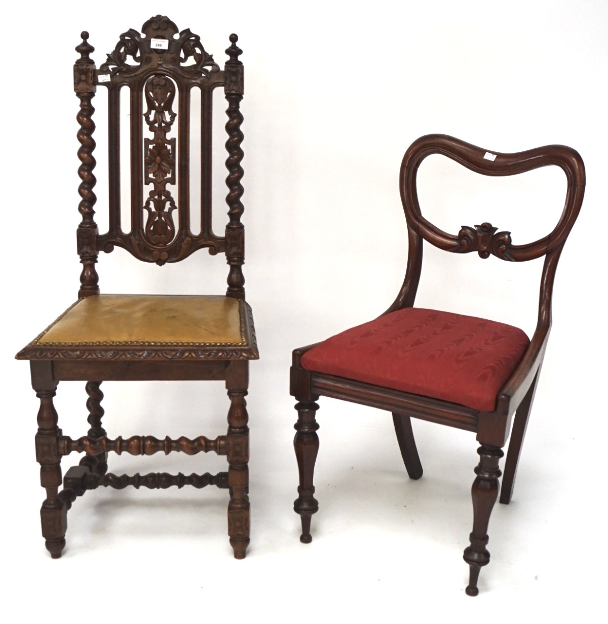 Two late 19th-early 20th chairs,