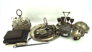 A collection of silver plated wares,