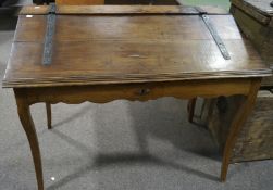 A 20th century pine sloped desk,