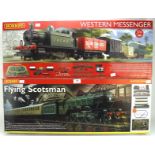 Two Hornby train sets; Western Messenger R1142 & Flying Scotsman R1019,