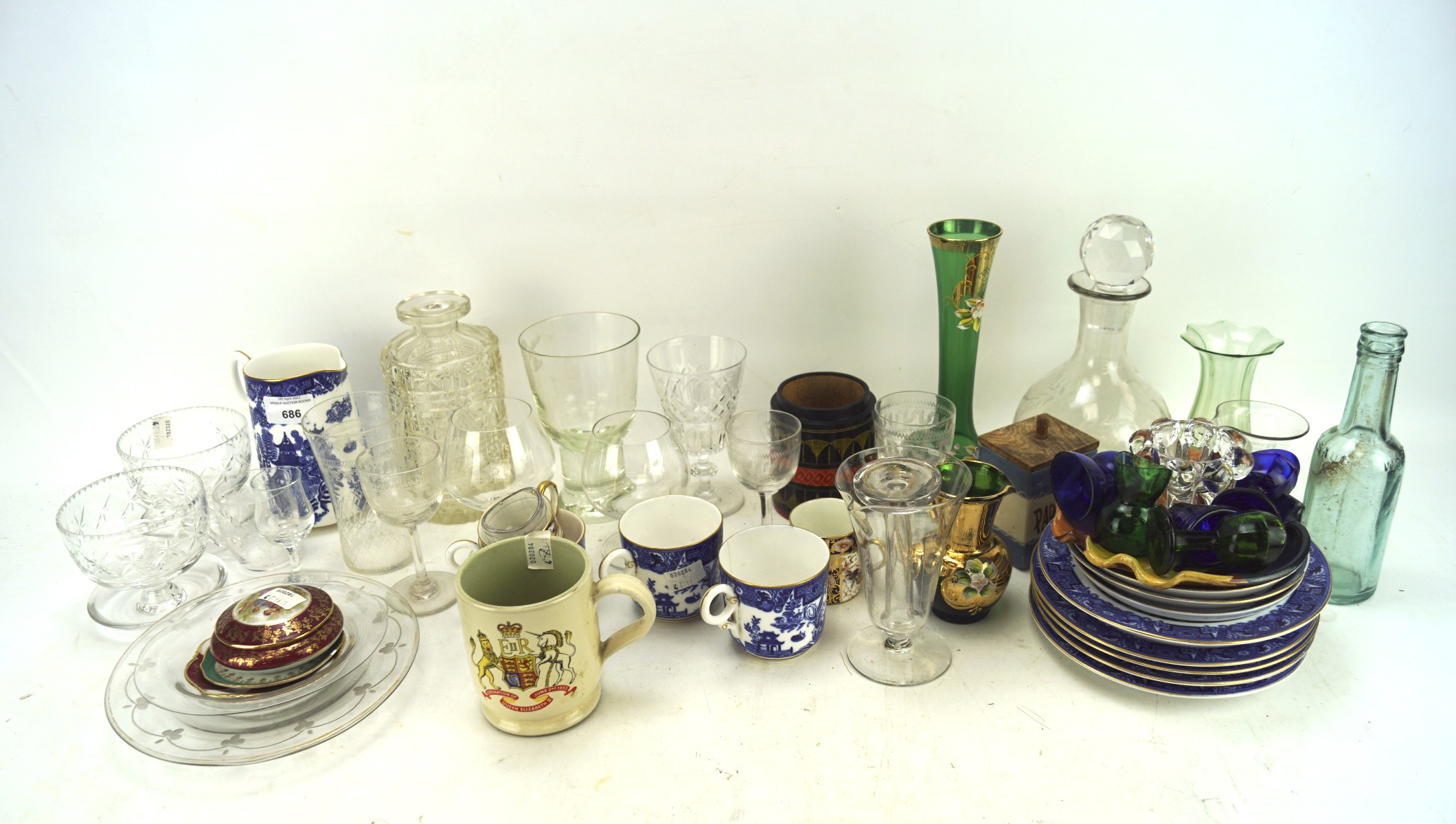 A large collection of glassware and ceramics,