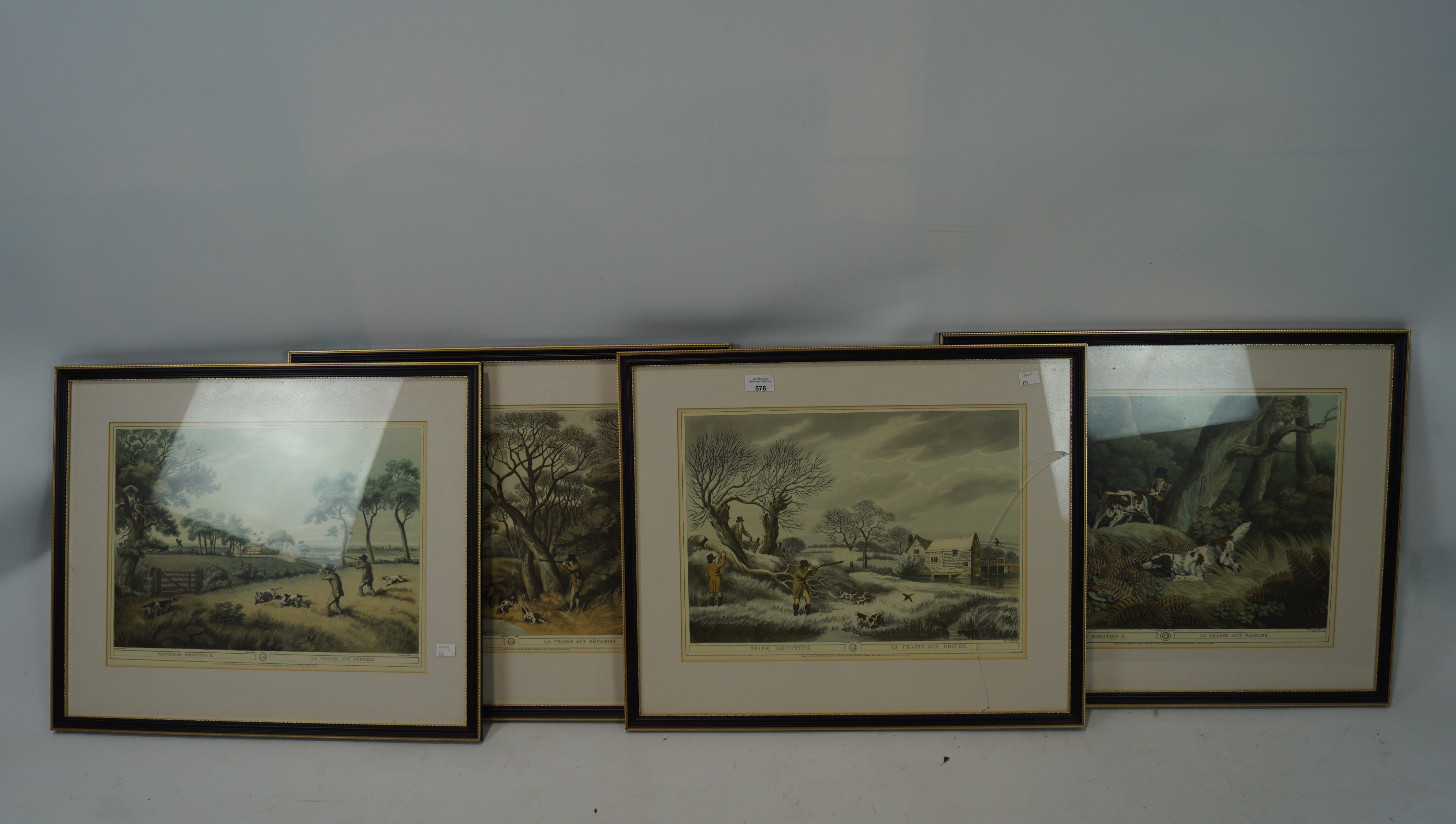 A set of four coloured hunting prints, - Image 2 of 2