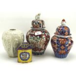 Four items of oriental ceramics,