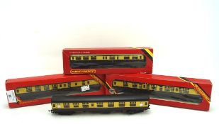 Four Hornby OO gauge Pullman carriages,