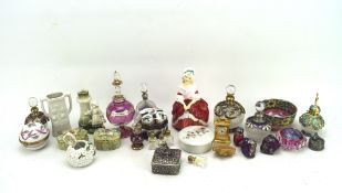 A selection of scent bottles and ceramics