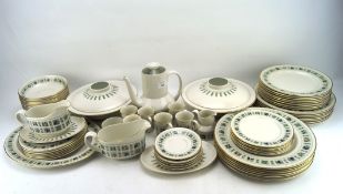 A Royal Doulton part tea and dinner service, in the 'Tapestry' pattern,