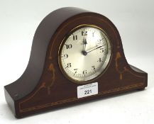 A Swiss Fontainemelon mantel clock