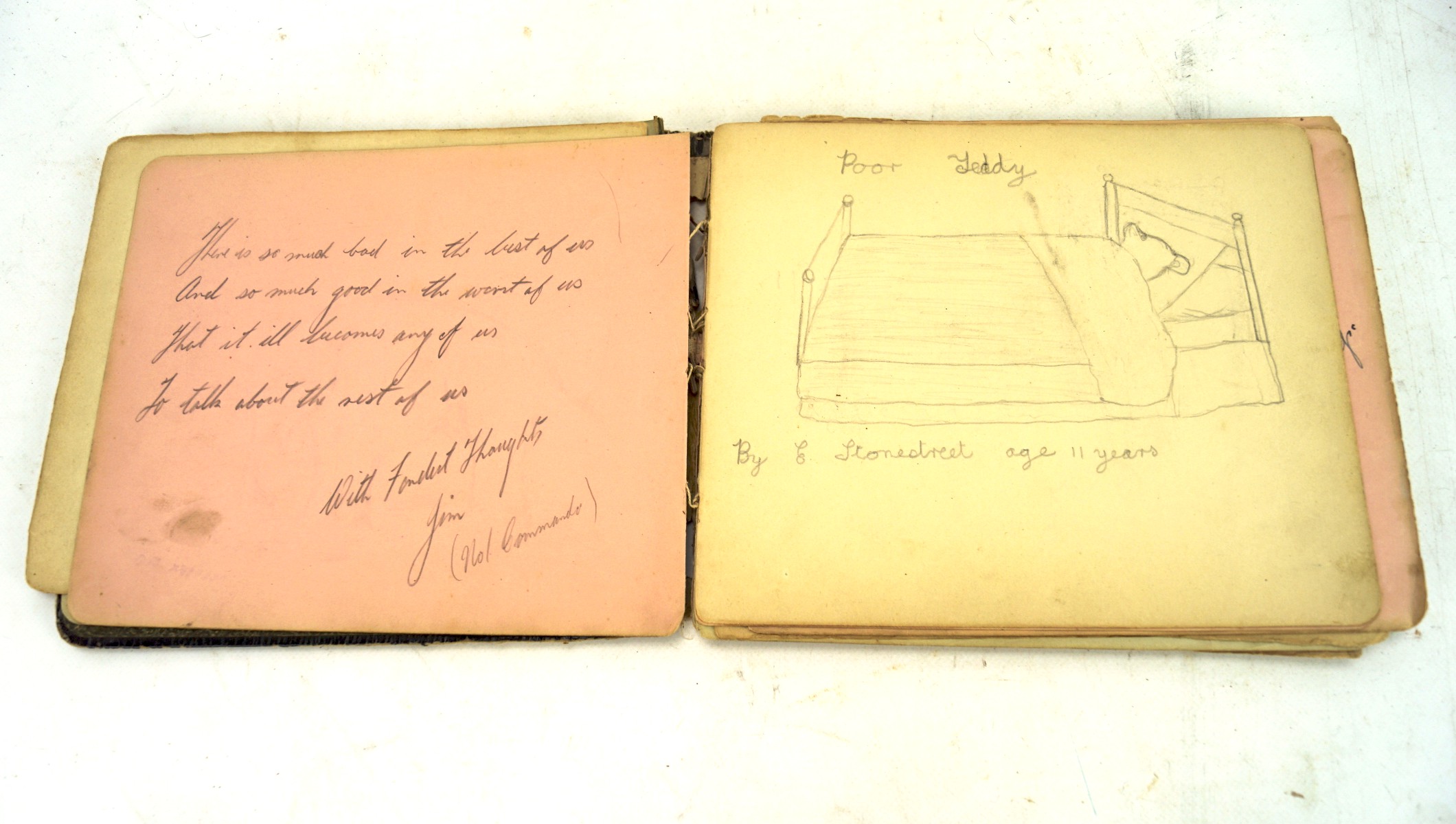 An early 20th century autograph book, - Image 2 of 5