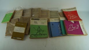 A collection of British railway timetables,