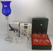 A selection of glassware,