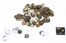 An assortment of 19th and 20th century coins,